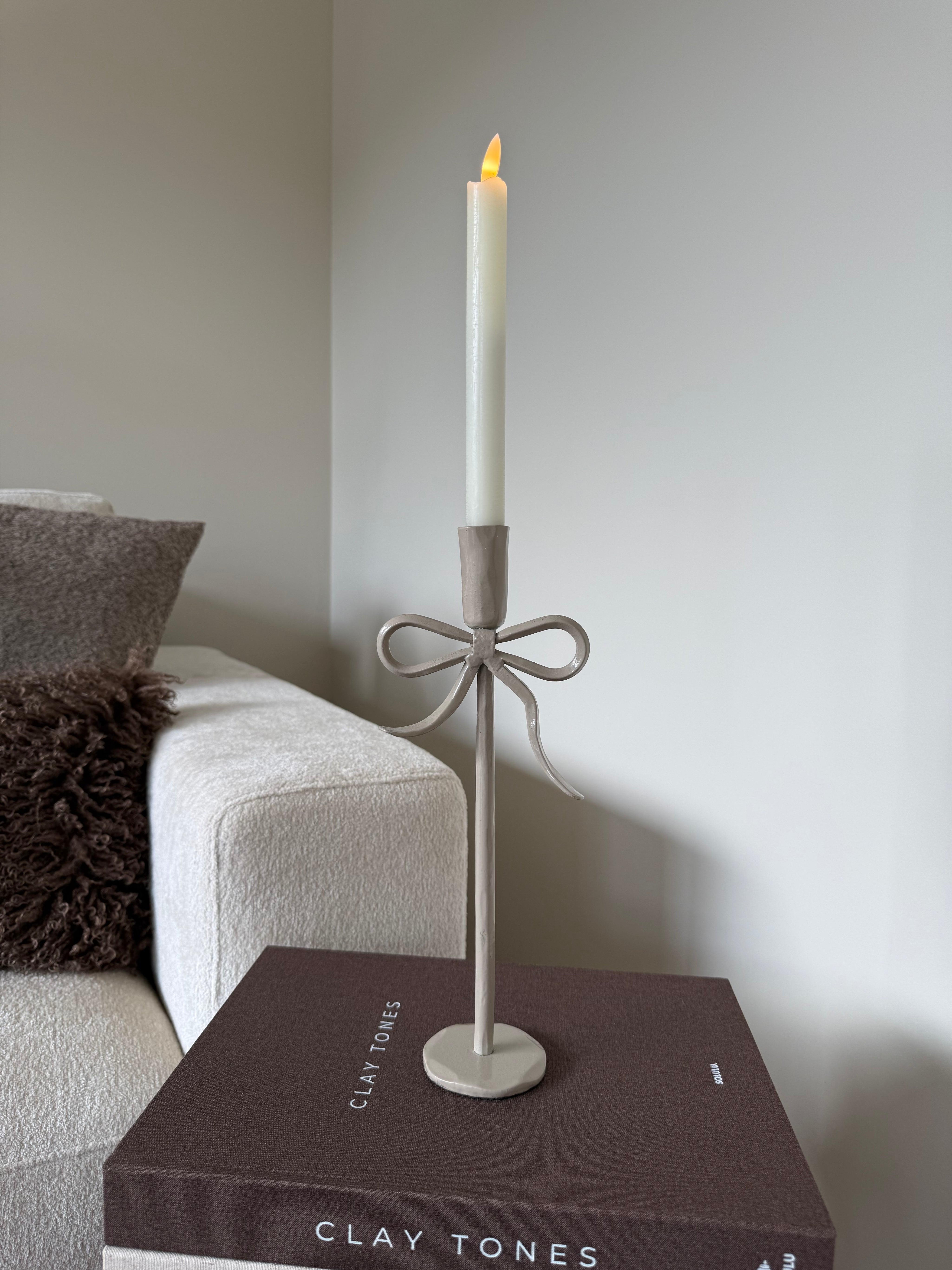 Kandelaar Bow Groot | Taupe