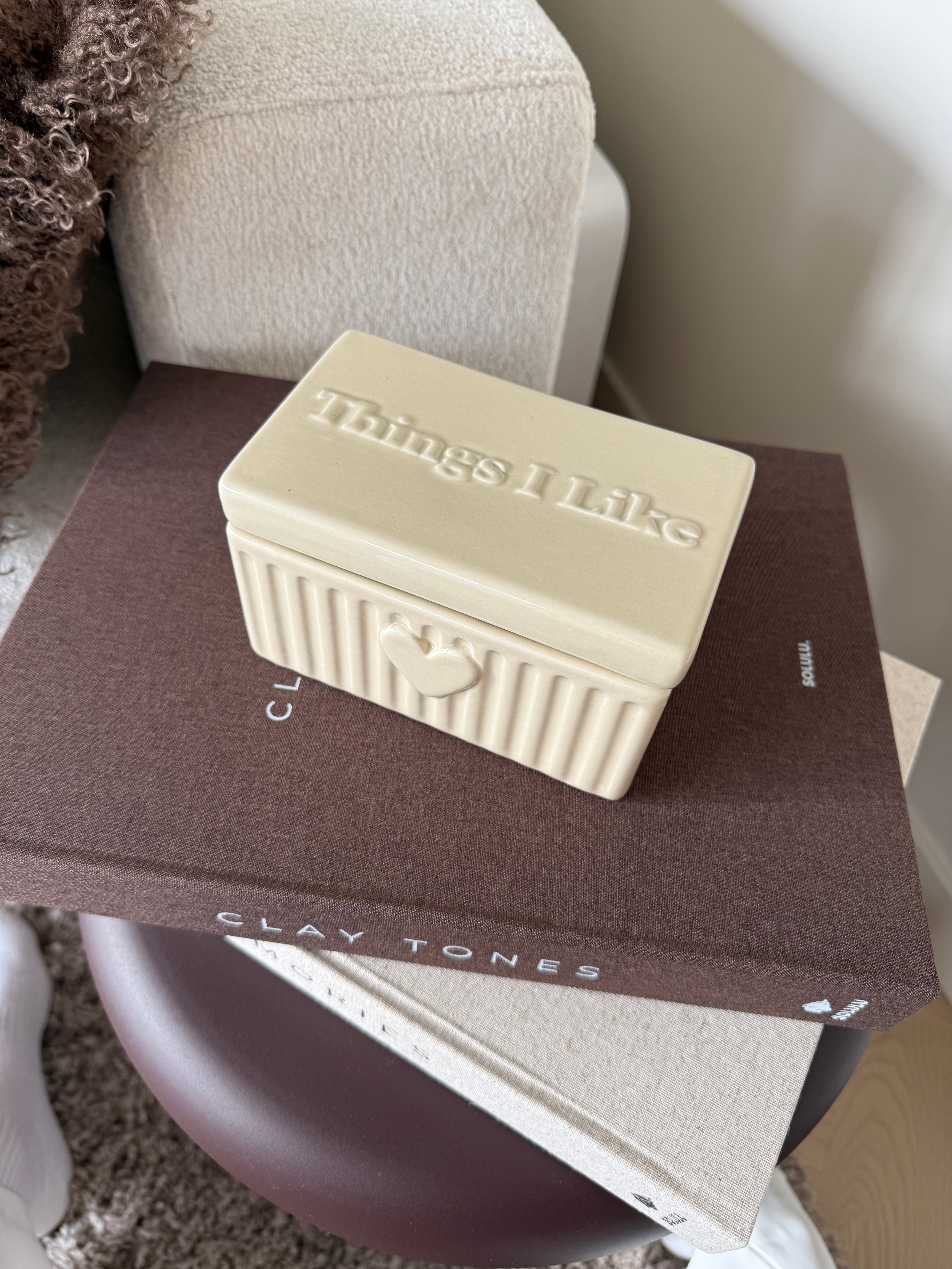 Opbergdoos Things I Like | Creme
