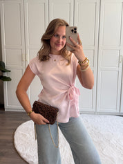 Satin Top Britt | Roze