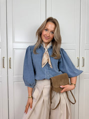 Denim Blouse Charlie | Blauw