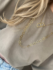 Star Ketting Lang | Goud