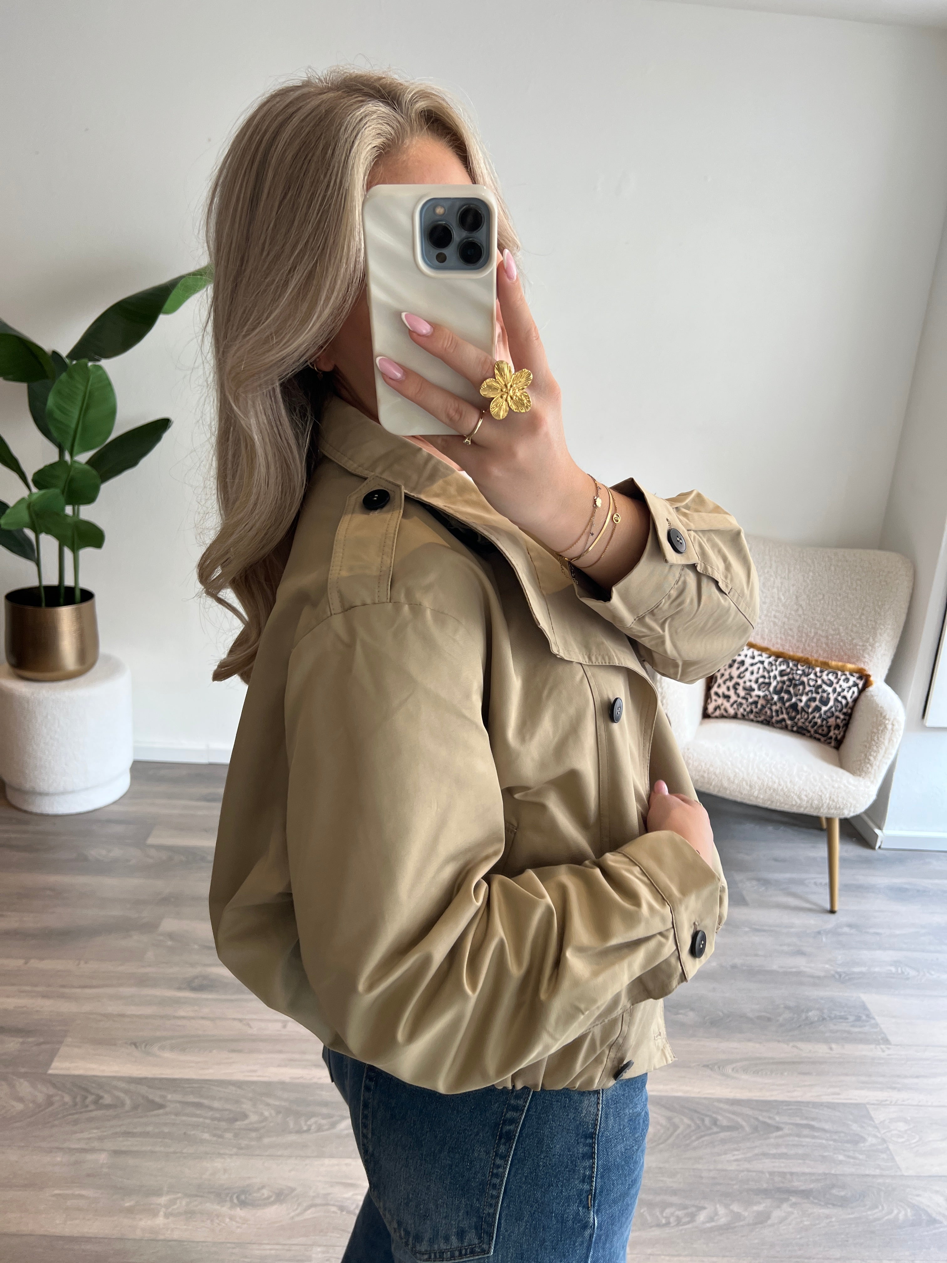 Bomber Trenchcoat Zoë | Beige