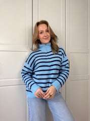 Zip Trui Chloe | Blauw