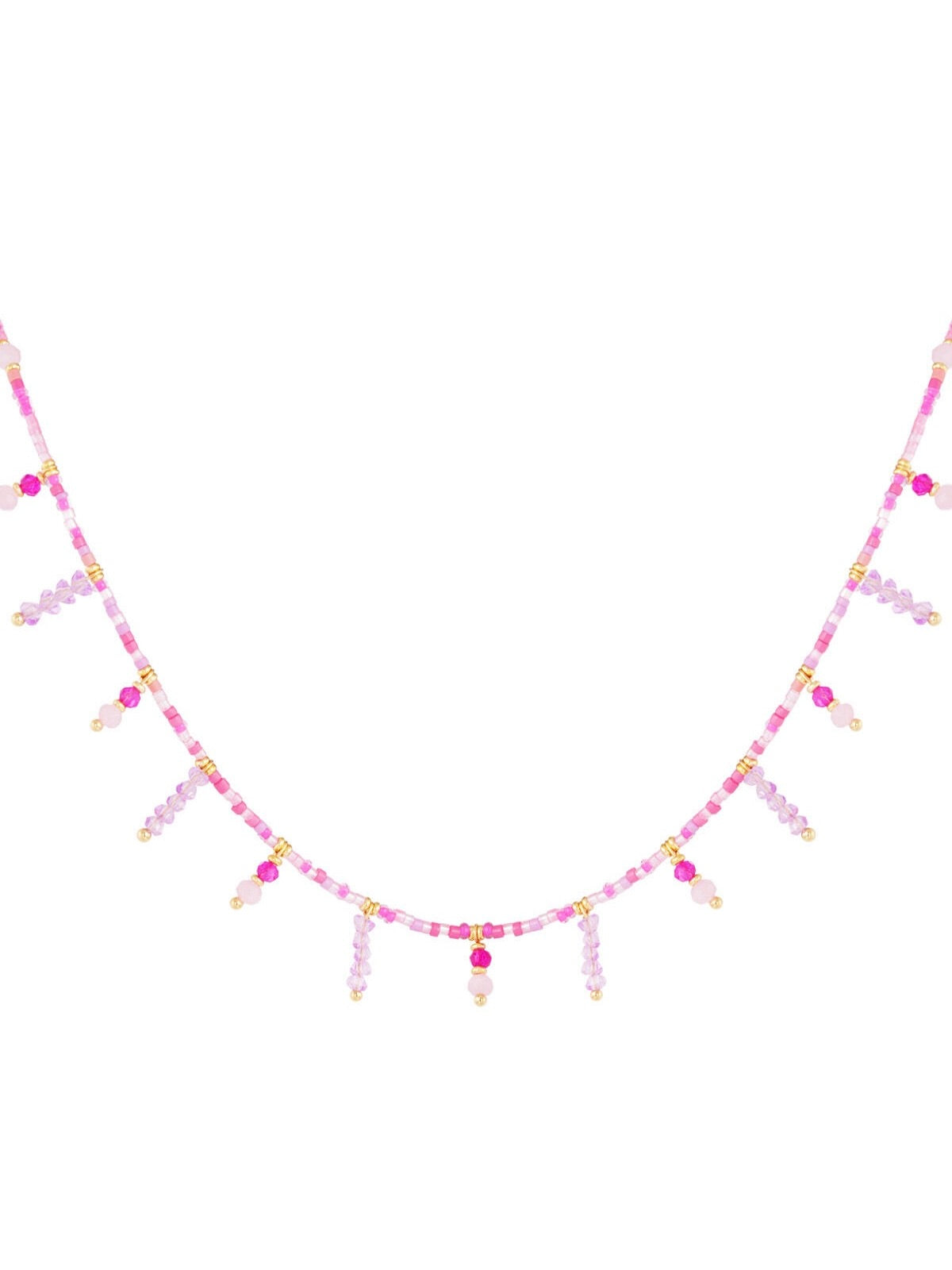 Ketting Summer Beads | Roze