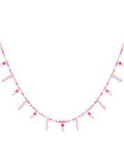 Ketting Summer Beads | Roze