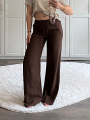 Linnen Pants Isa Tall | Bruin