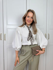 Denim Blouse Charlie | Wit