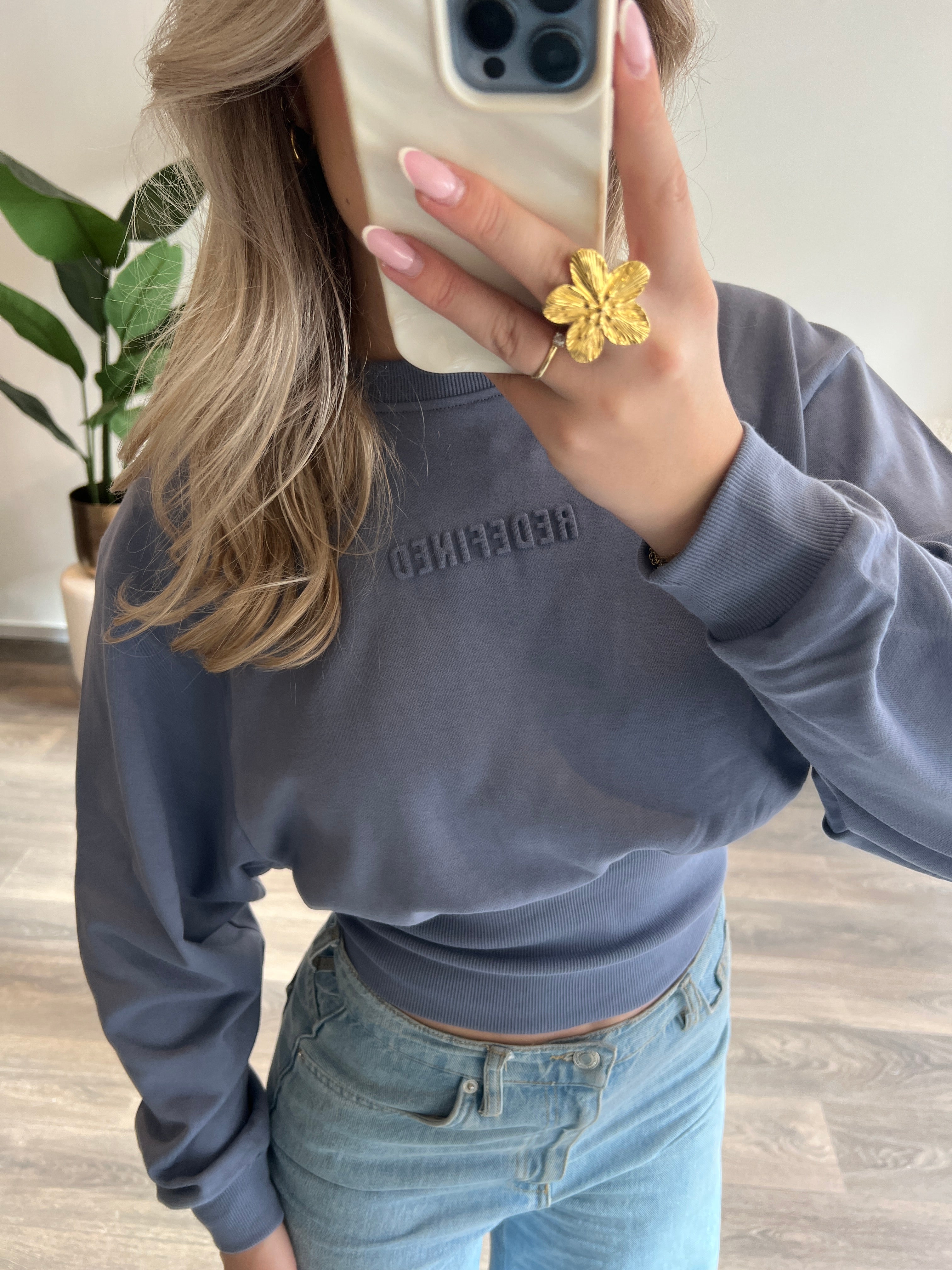 Redefined Fitted Sweater | Denim