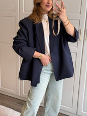 Boxy Blazer Jasmijn | Navy