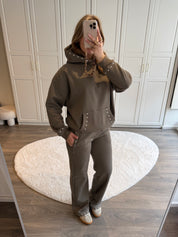 Studs Jogging Set Jaimy | Taupe
