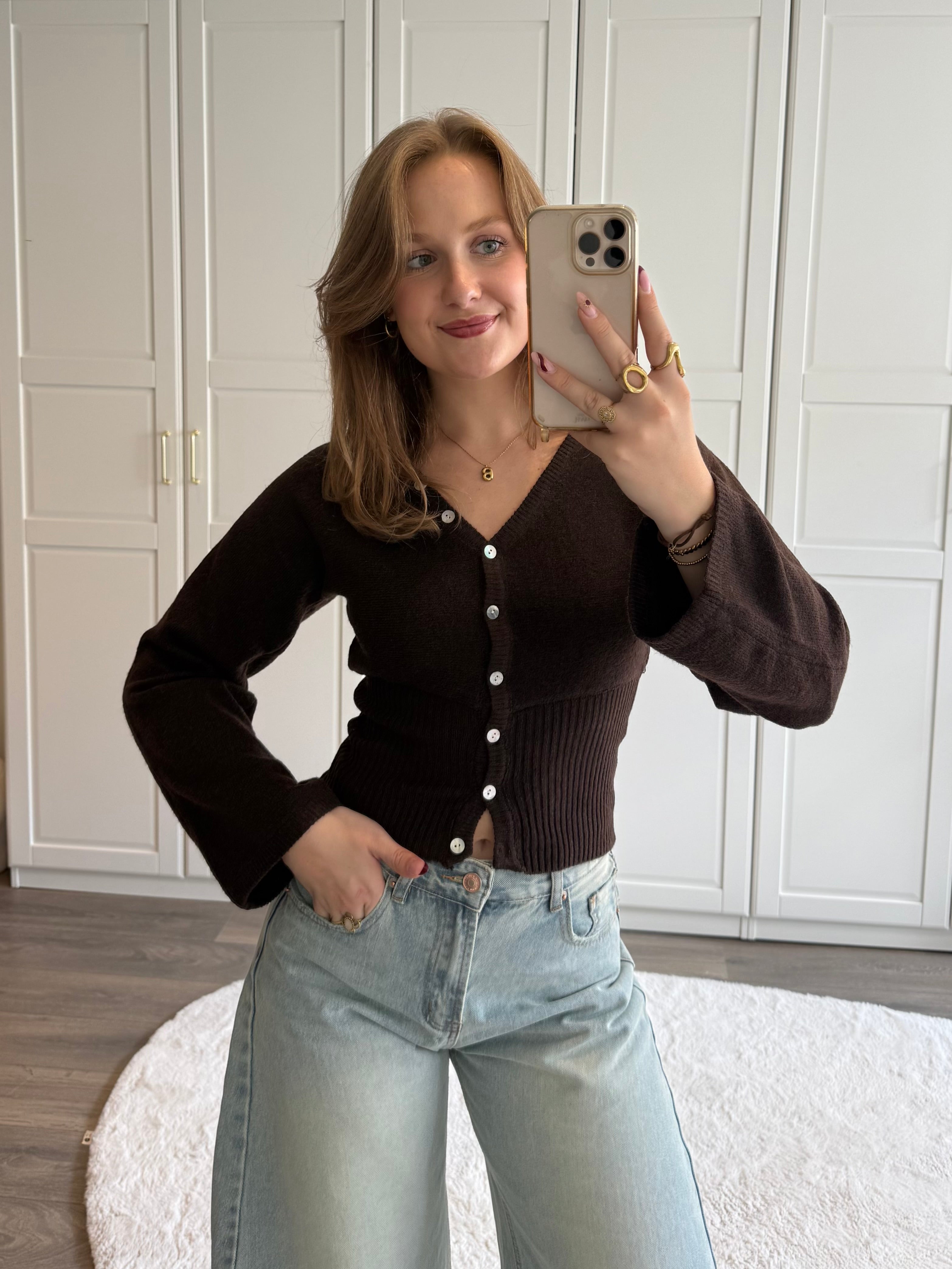 Vest Lotte | Bruin