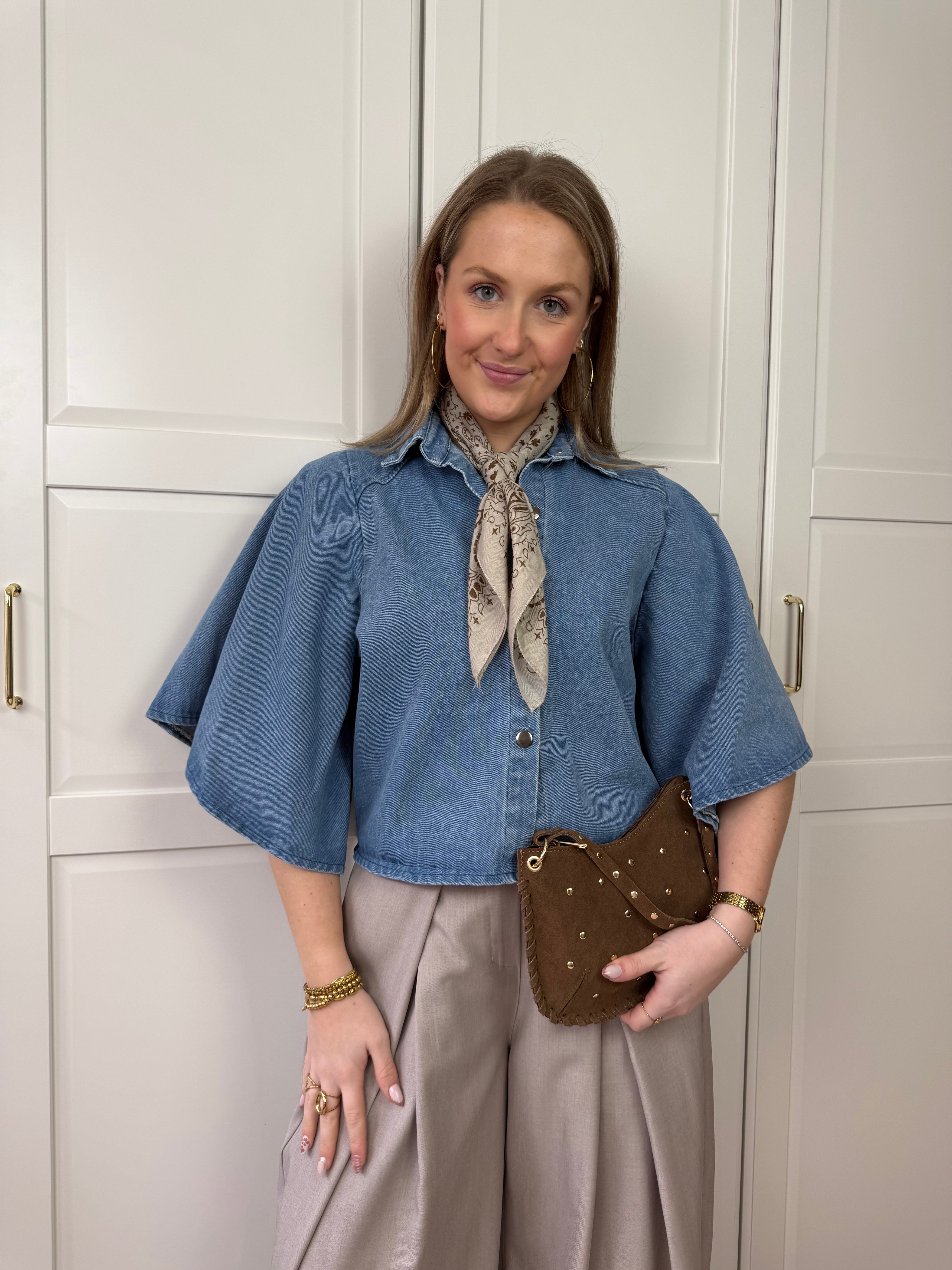 Denim Blouse Bowie | Blauw