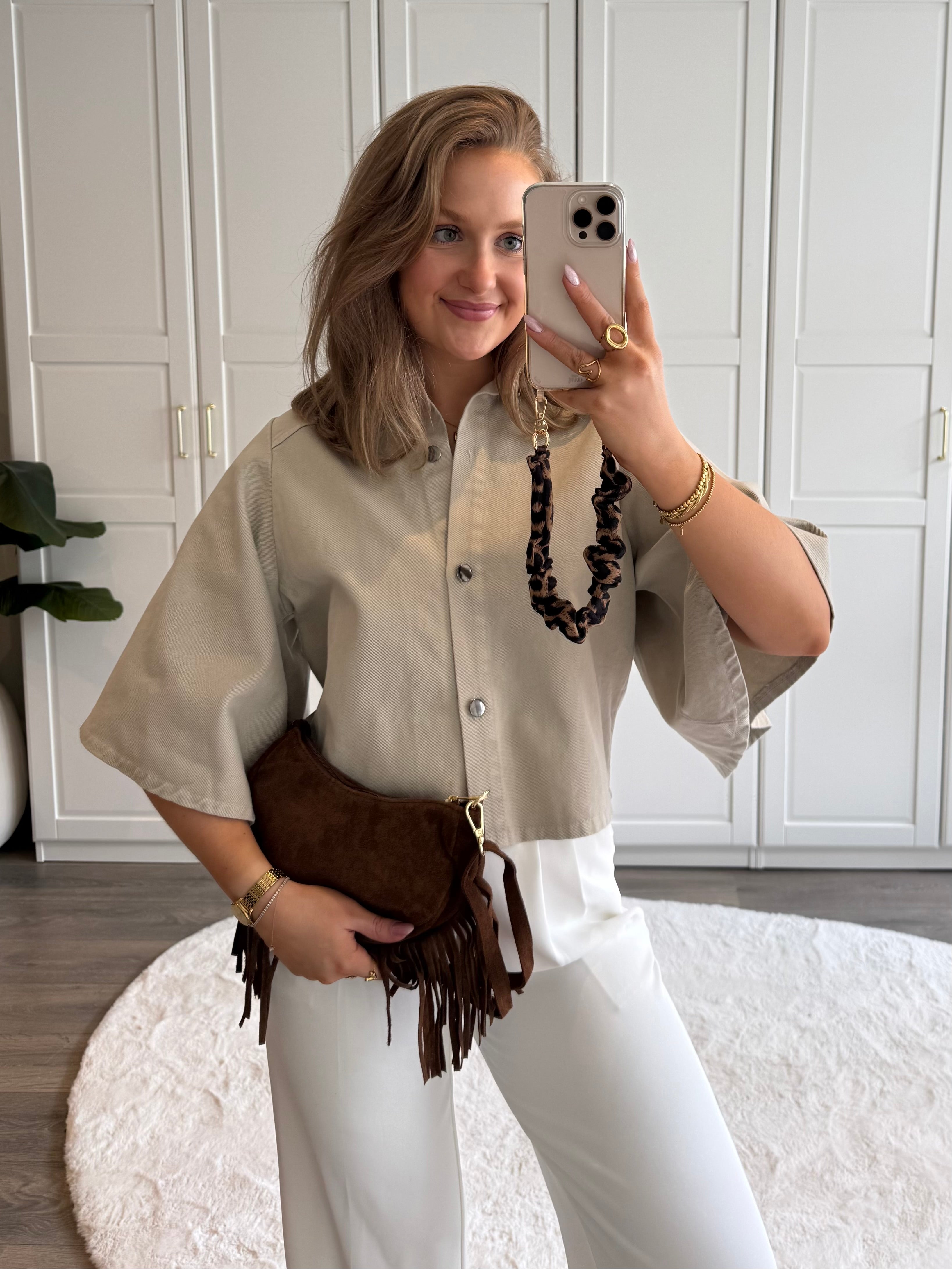 Denim Blouse Bowie | Beige