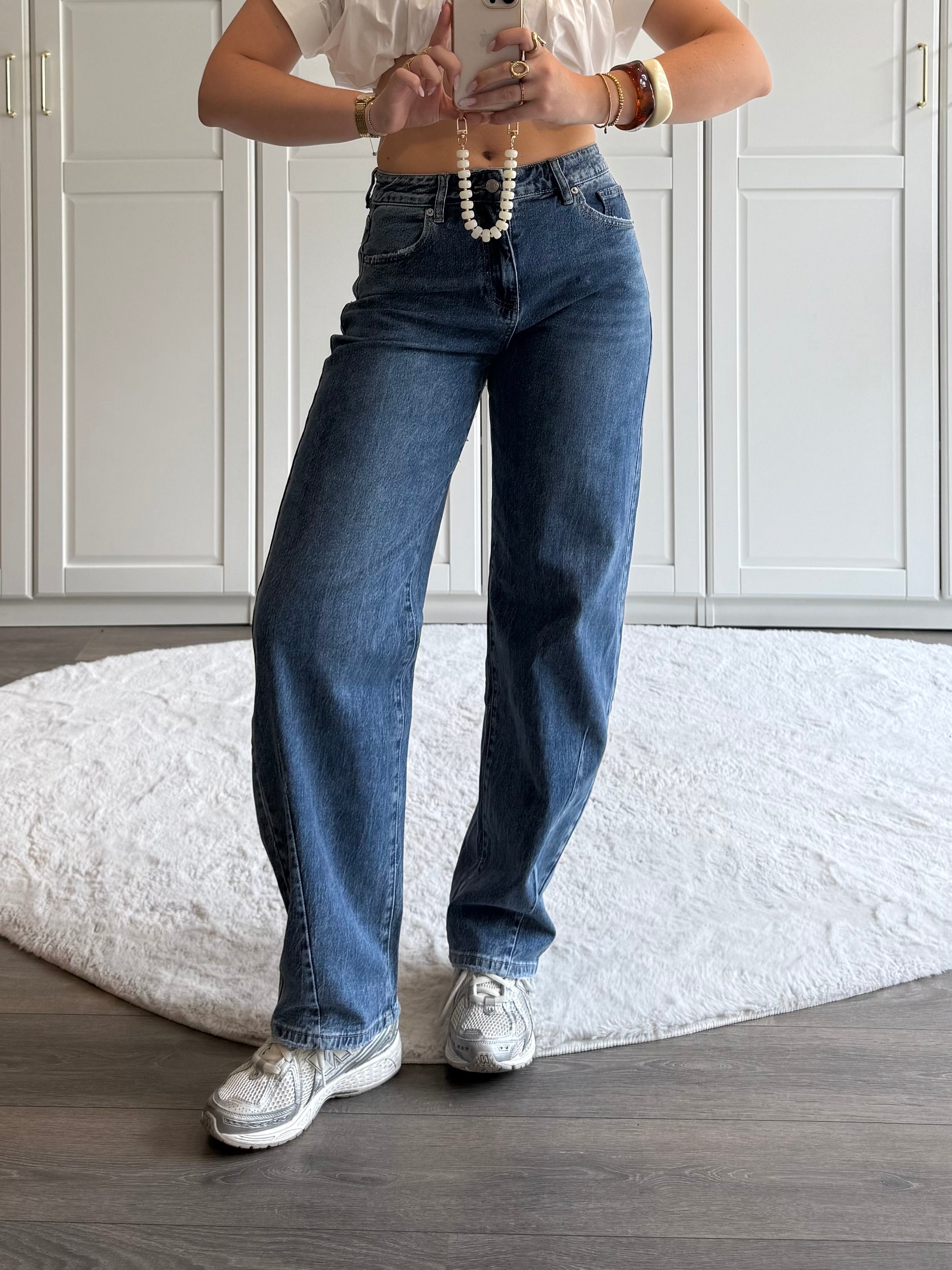 Tall Balloon Jeans 7443 | Blauw