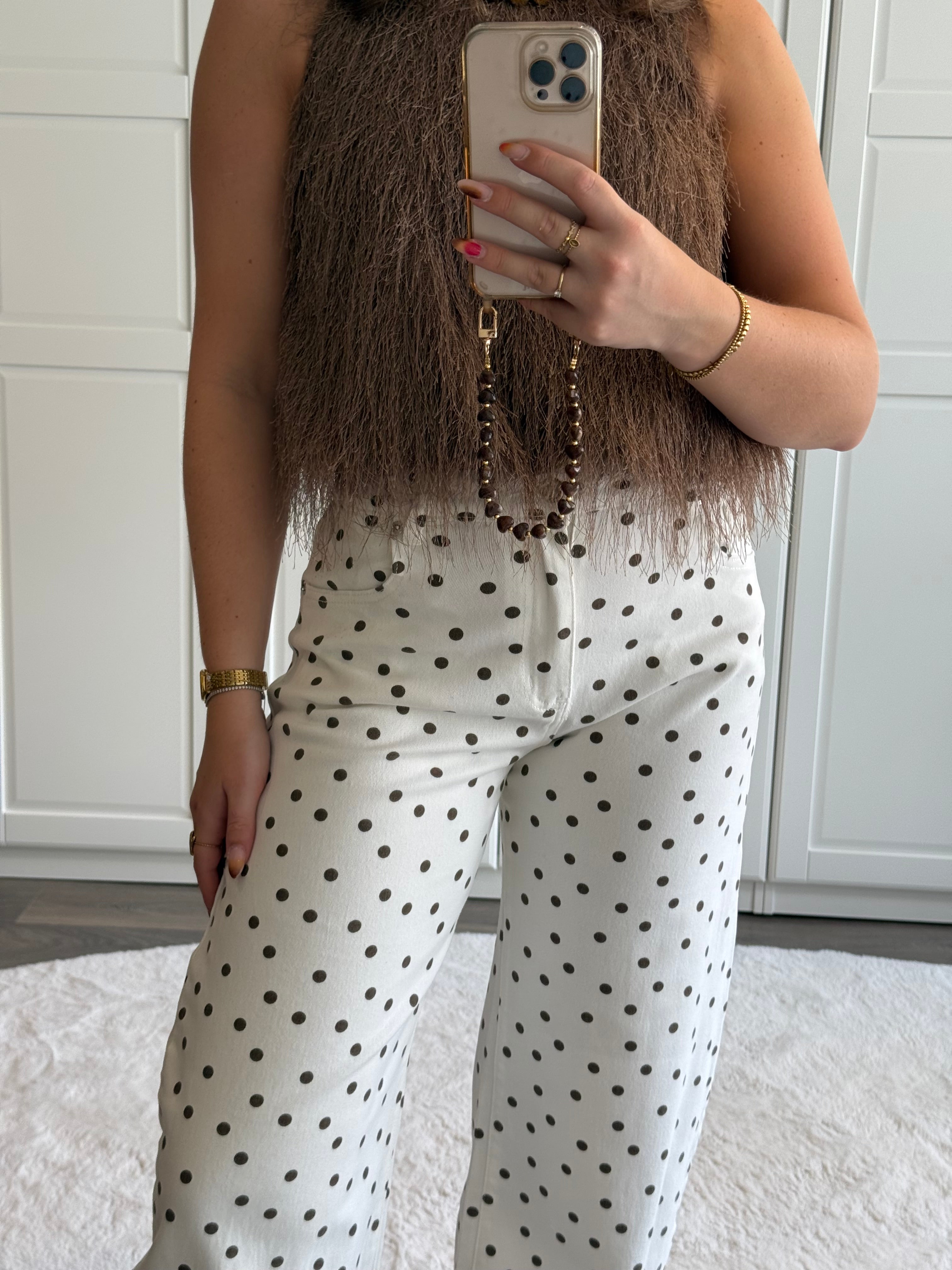 Balloon Jeans Polkadot 5062 | Wit