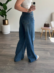 Baggy Wide Leg Jeans 3257 Tall | Blauw