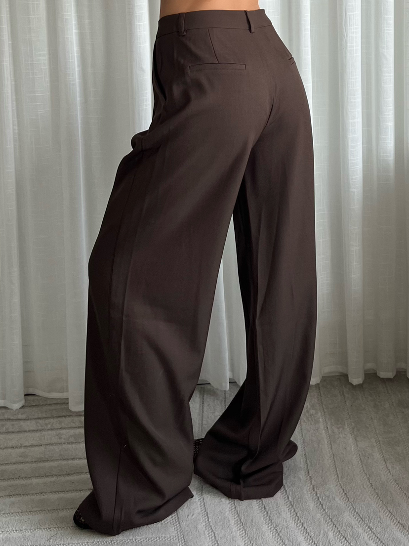 Tall Wide Leg Pantalon Sofia | Choco