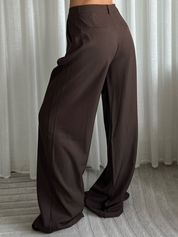 Tall Wide Leg Pantalon Sofia | Choco