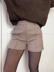 Chequered Short | Beige