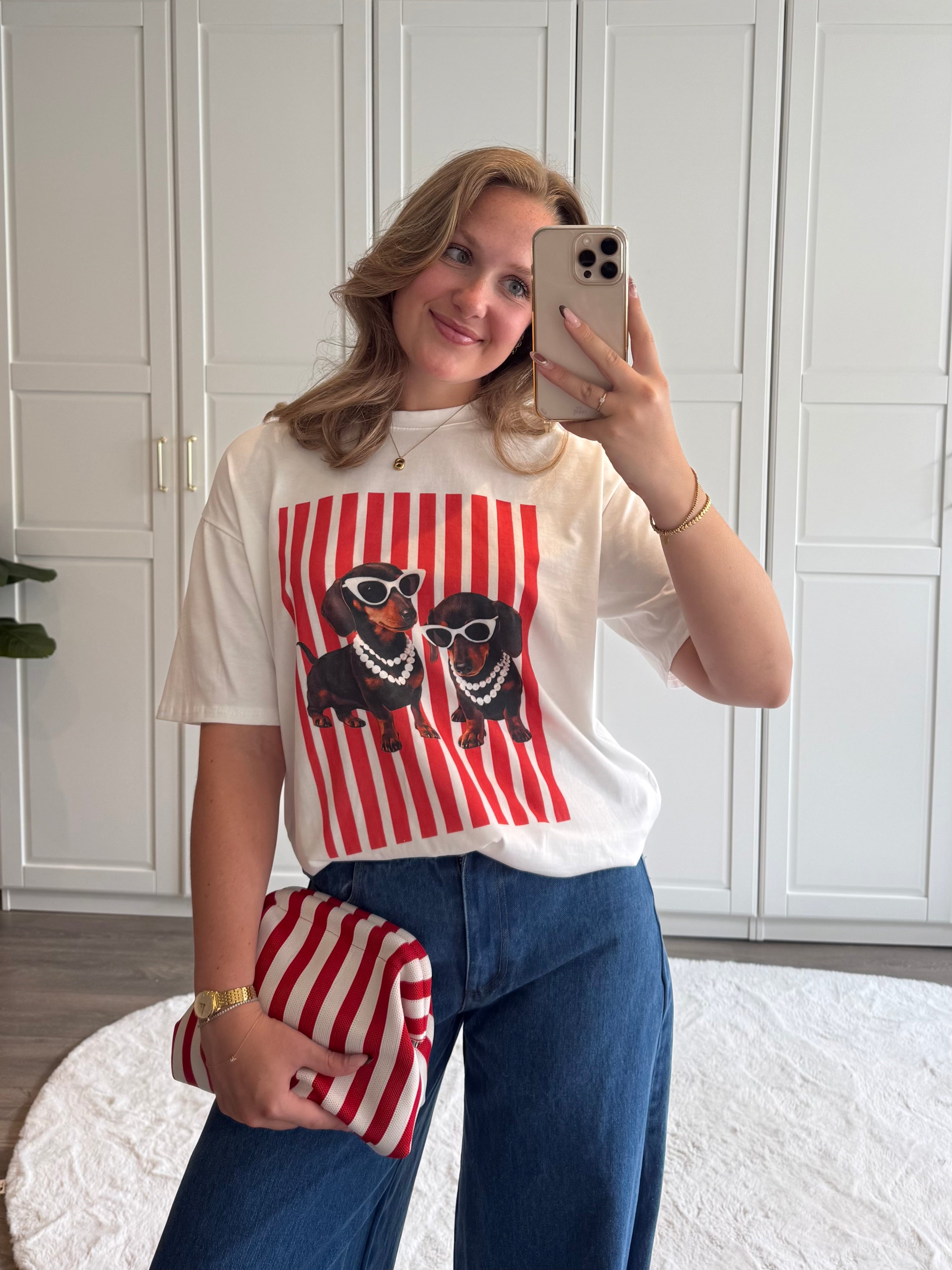 T-shirt Lise | Wit