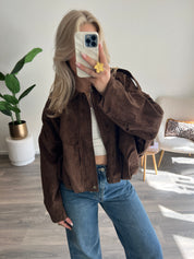 Suede Bomberjas Annabel | Choco