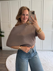Top Leanne | Taupe