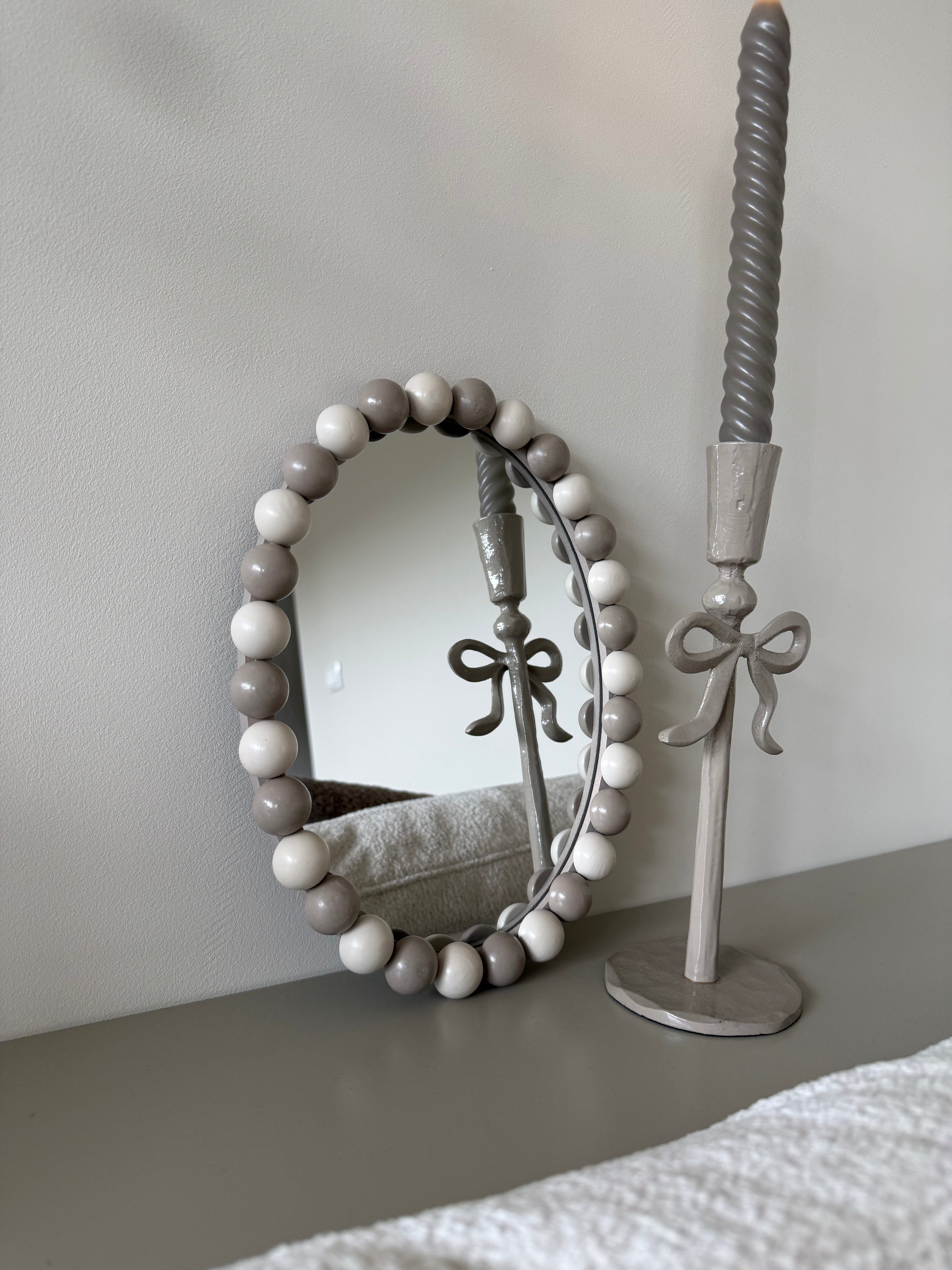Spiegel Oval Bubbles | Beige