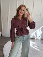 Blouse Mica | Bordeaux