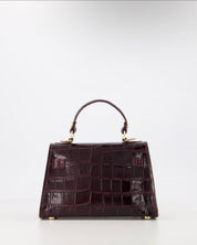Tas Lore Croco | Bordeaux