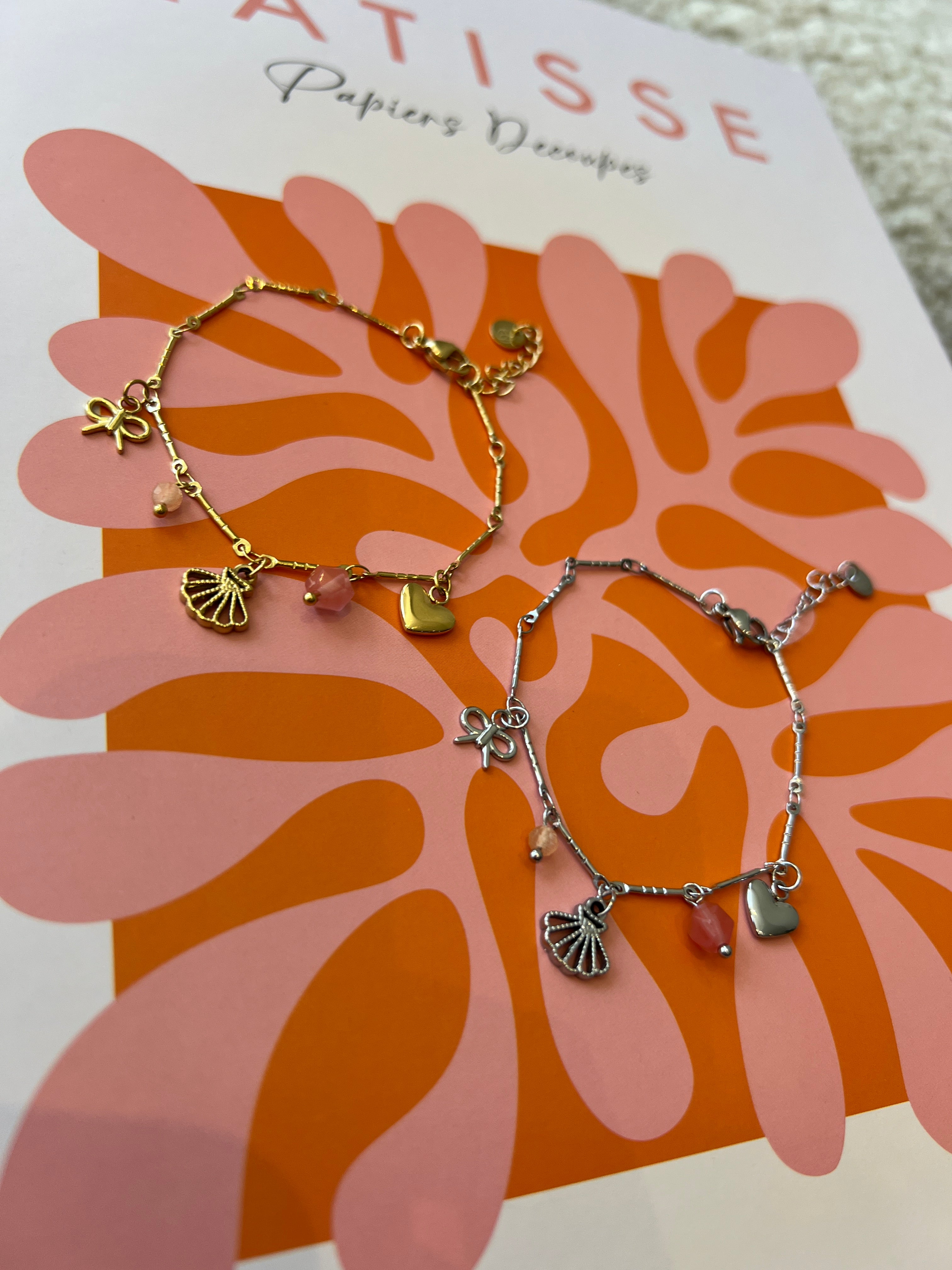 Pink Charm Armband