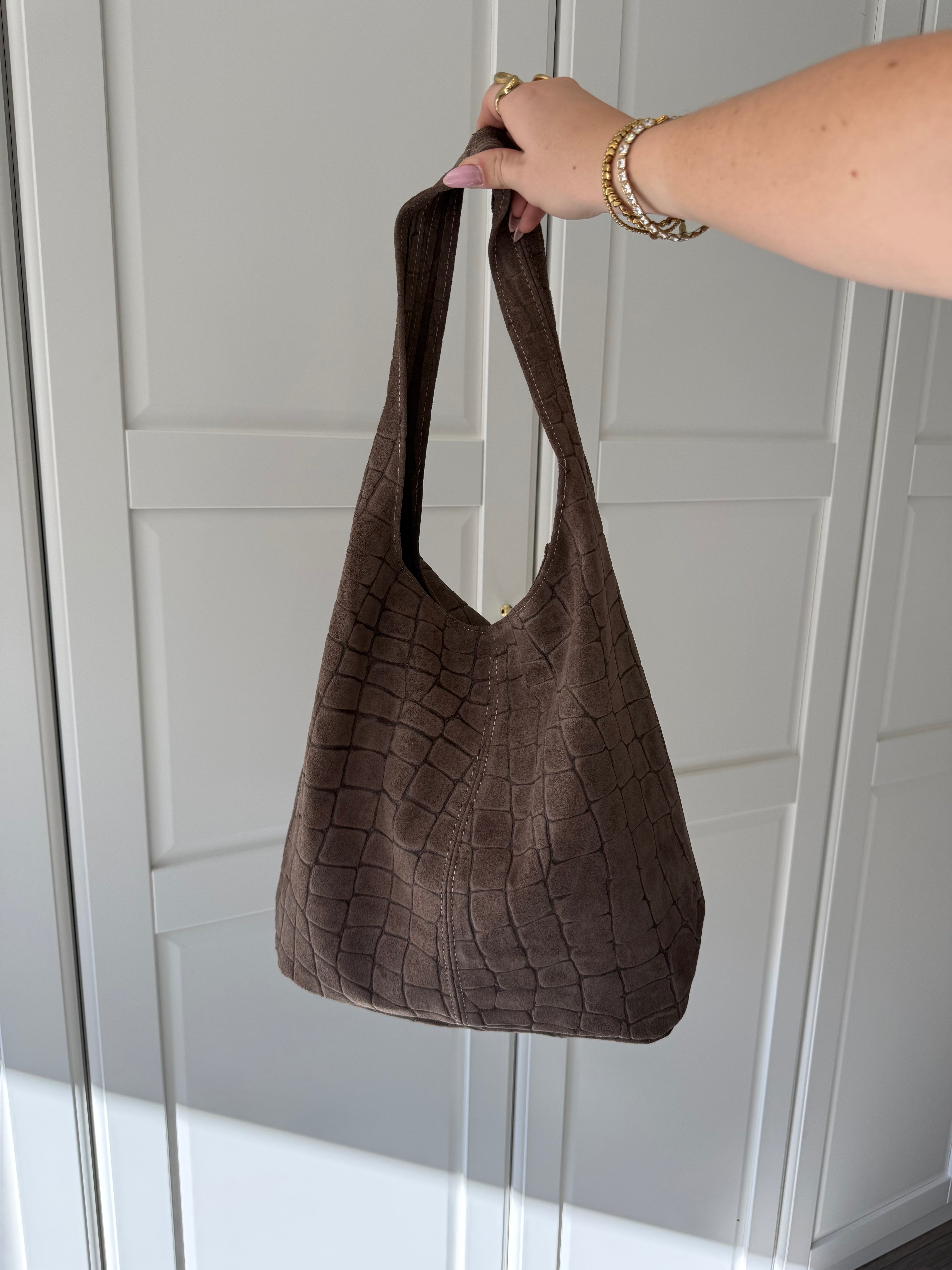 Tas Loreen Croco | Taupe