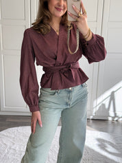 Blouse Mica | Bordeaux