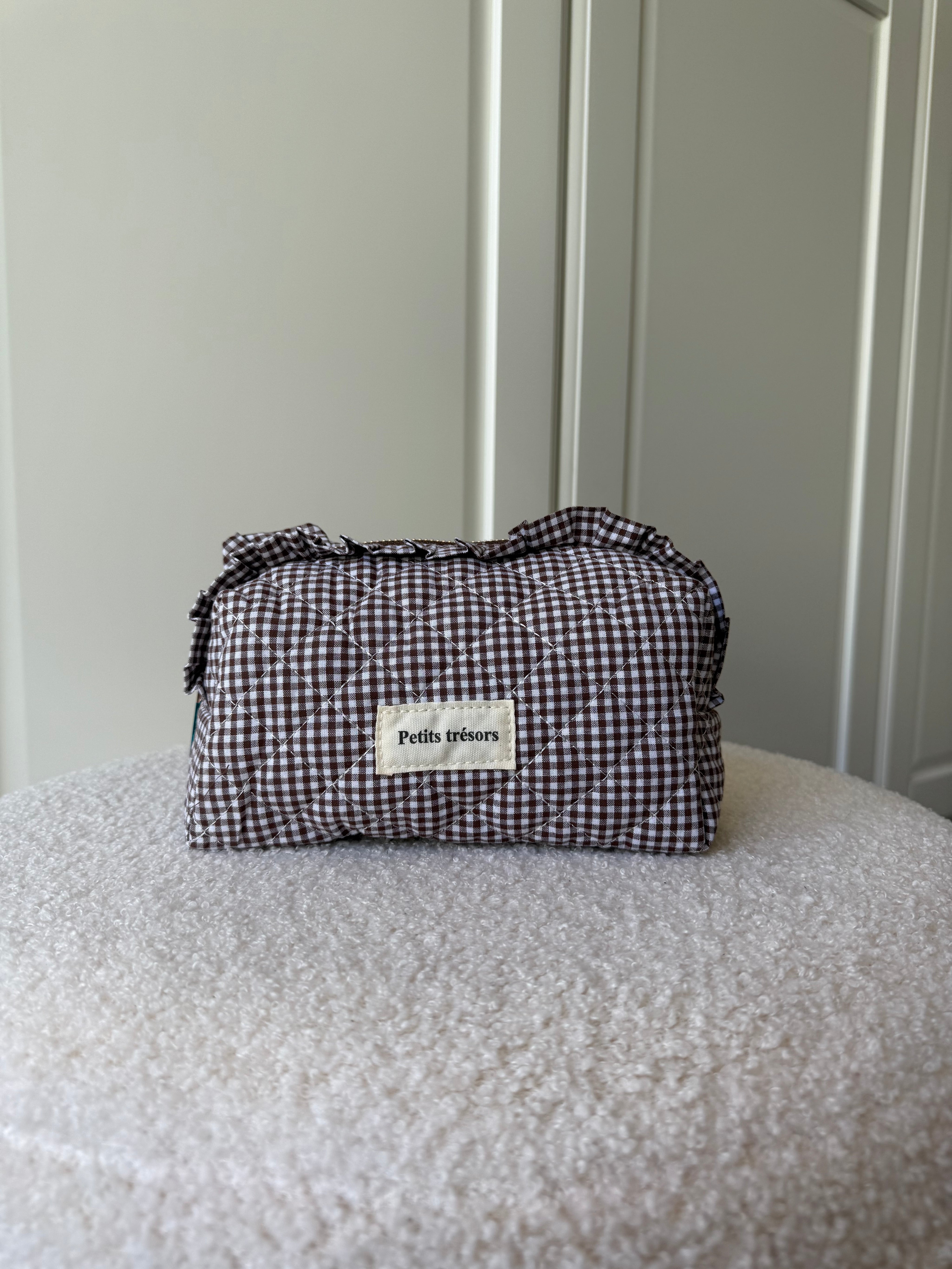 Toilettas Chequered | Bruin