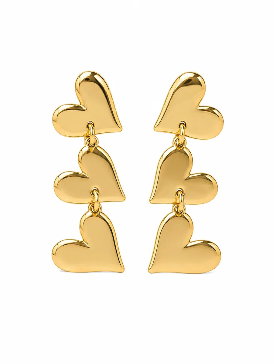 Heart Rage Oorbellen | Goud