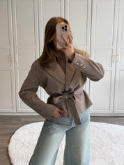 Wave Blazer Chrissy | Taupe