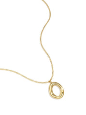 Oval Ketting Lang | Goud