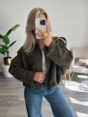 Suede Bomberjas Annabel | Army