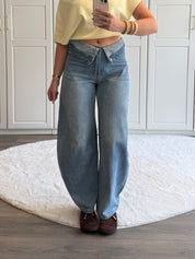 Folded Balloon Jeans 13692 | Blauw