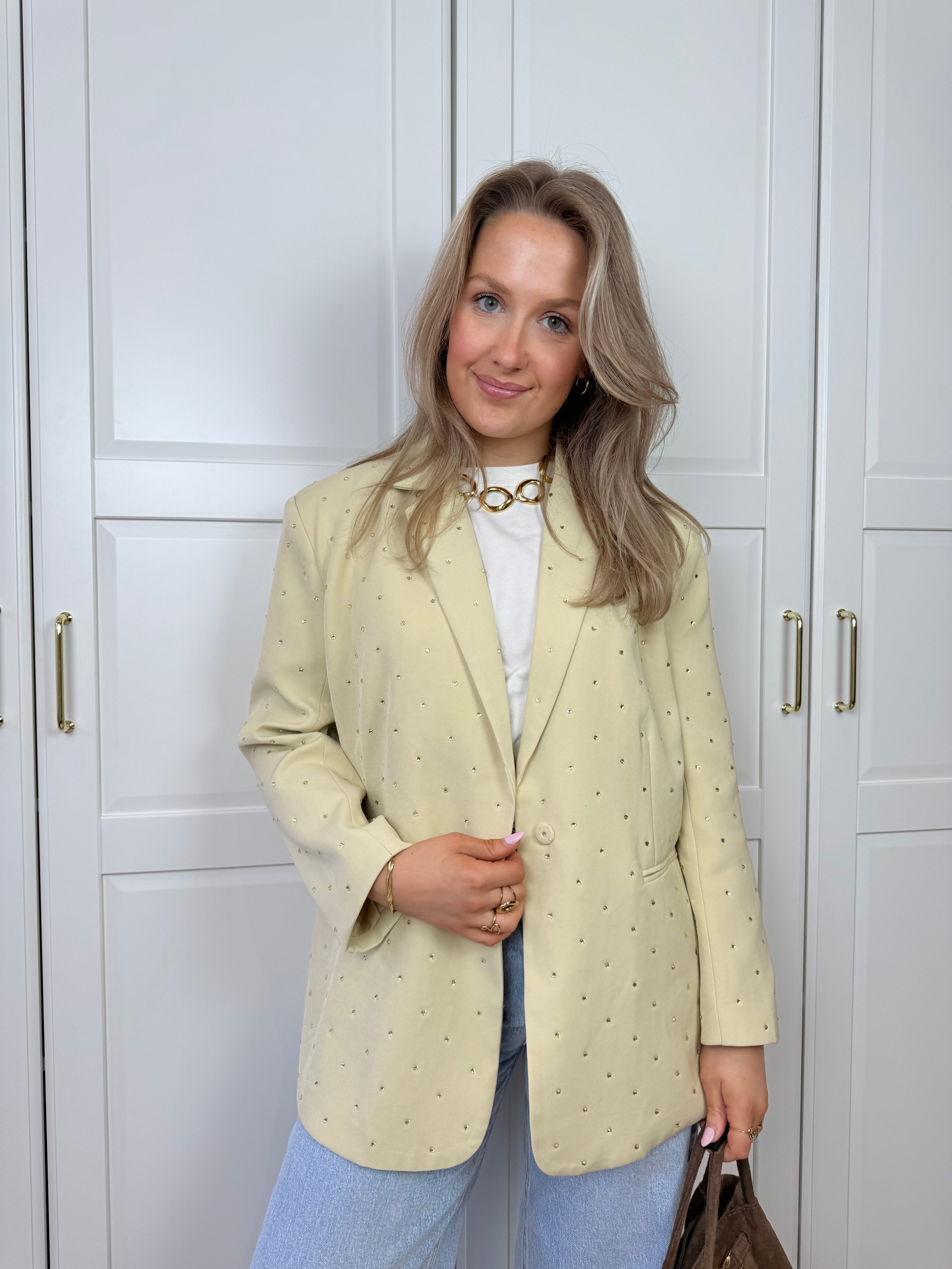 Strass Blazer Amy | Geel