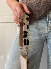 Telefoonkoord Leopard | Beige