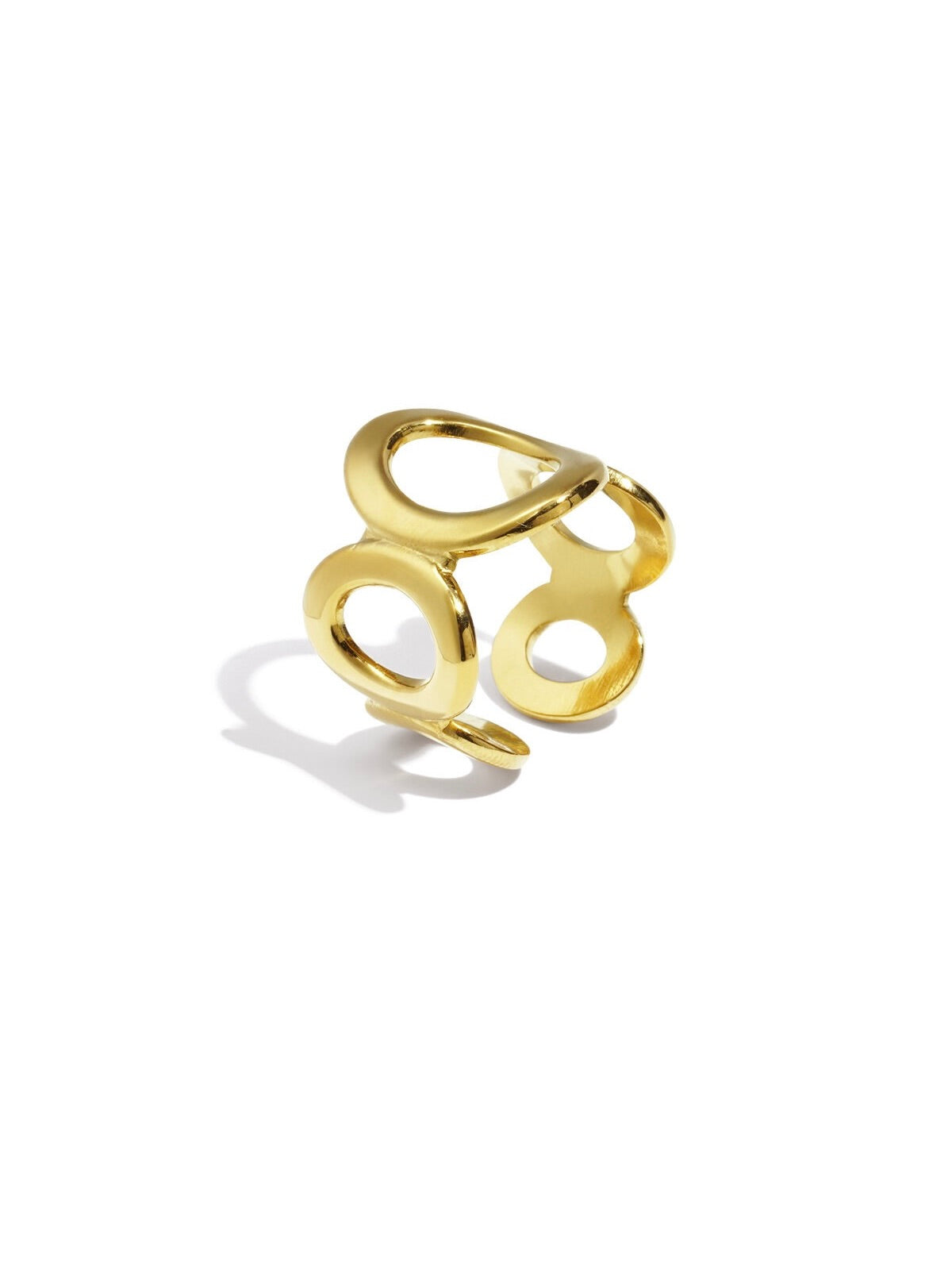 Open Circle Ring | Goud
