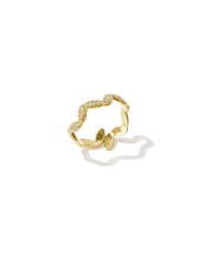 Wavy Strass Ring
