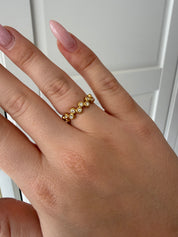Wave Strass Ring