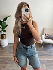 Denim Bermuda Short | Blauw
