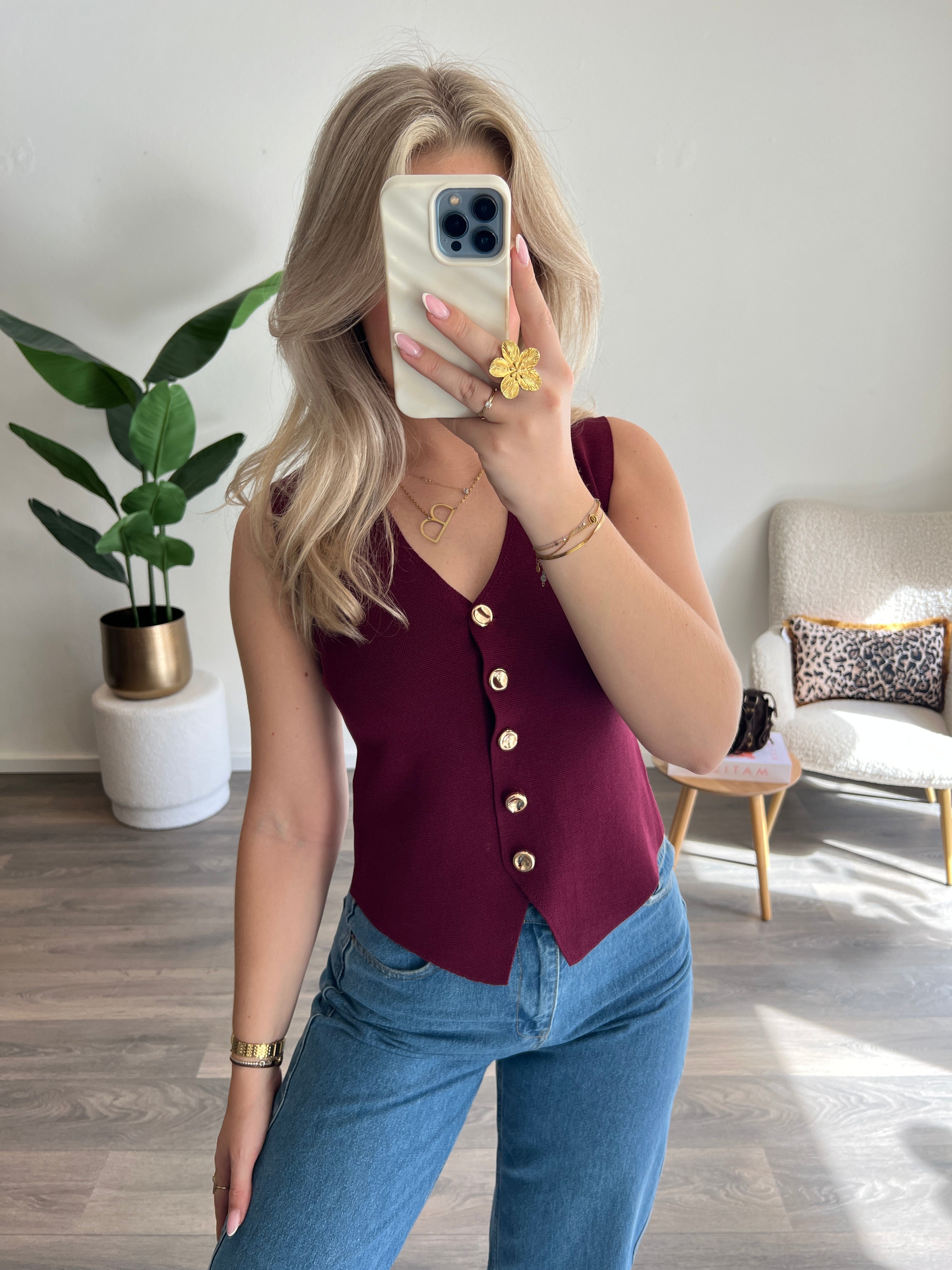 Gilet Joy | Bordeaux