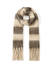 Sjaal Striped | Bruin