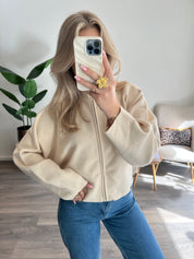 Zip Vest Nina | Ecru