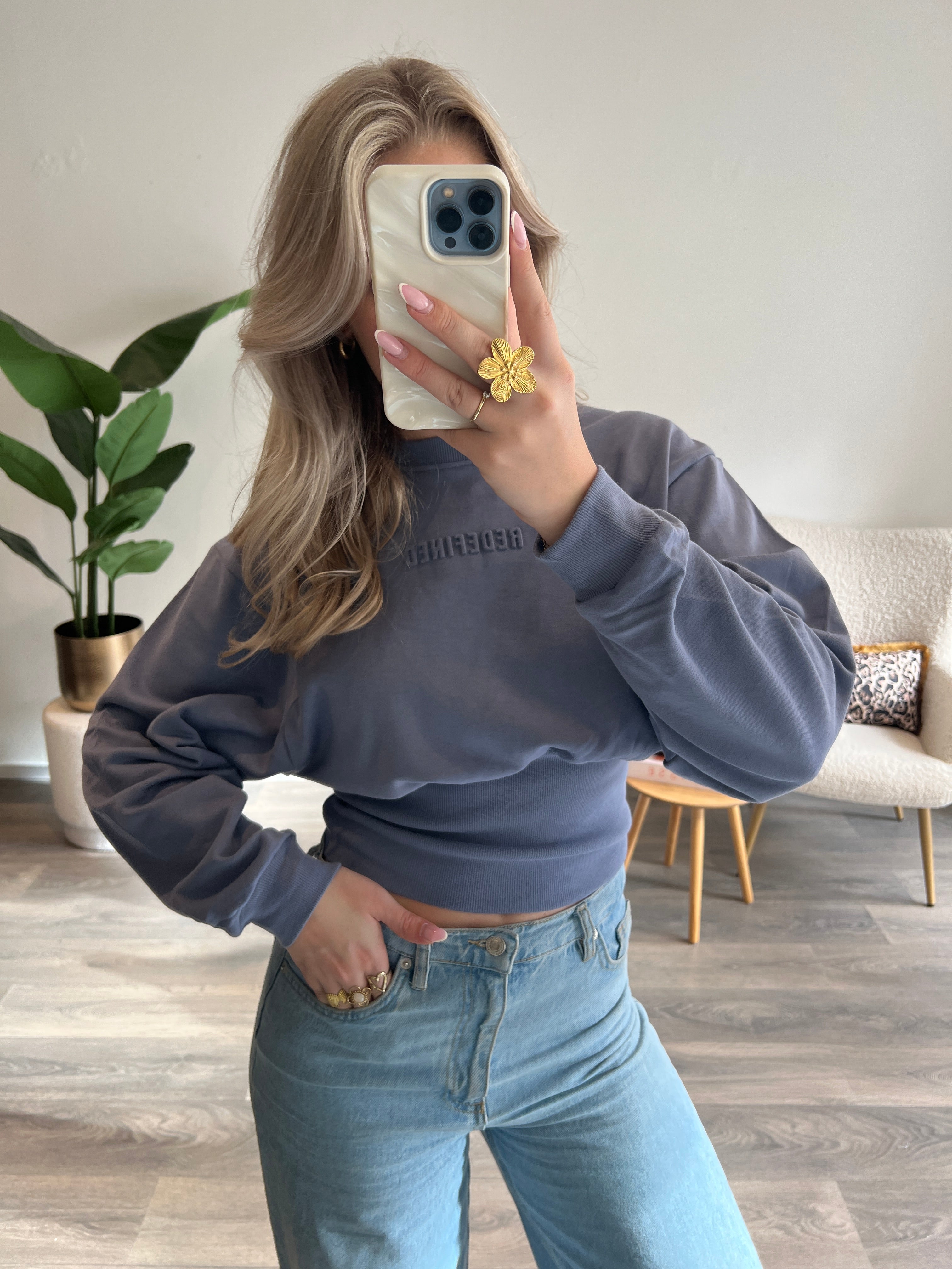 Redefined Fitted Sweater | Denim