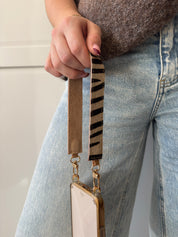 Telefoonkoord Zebra | Beige