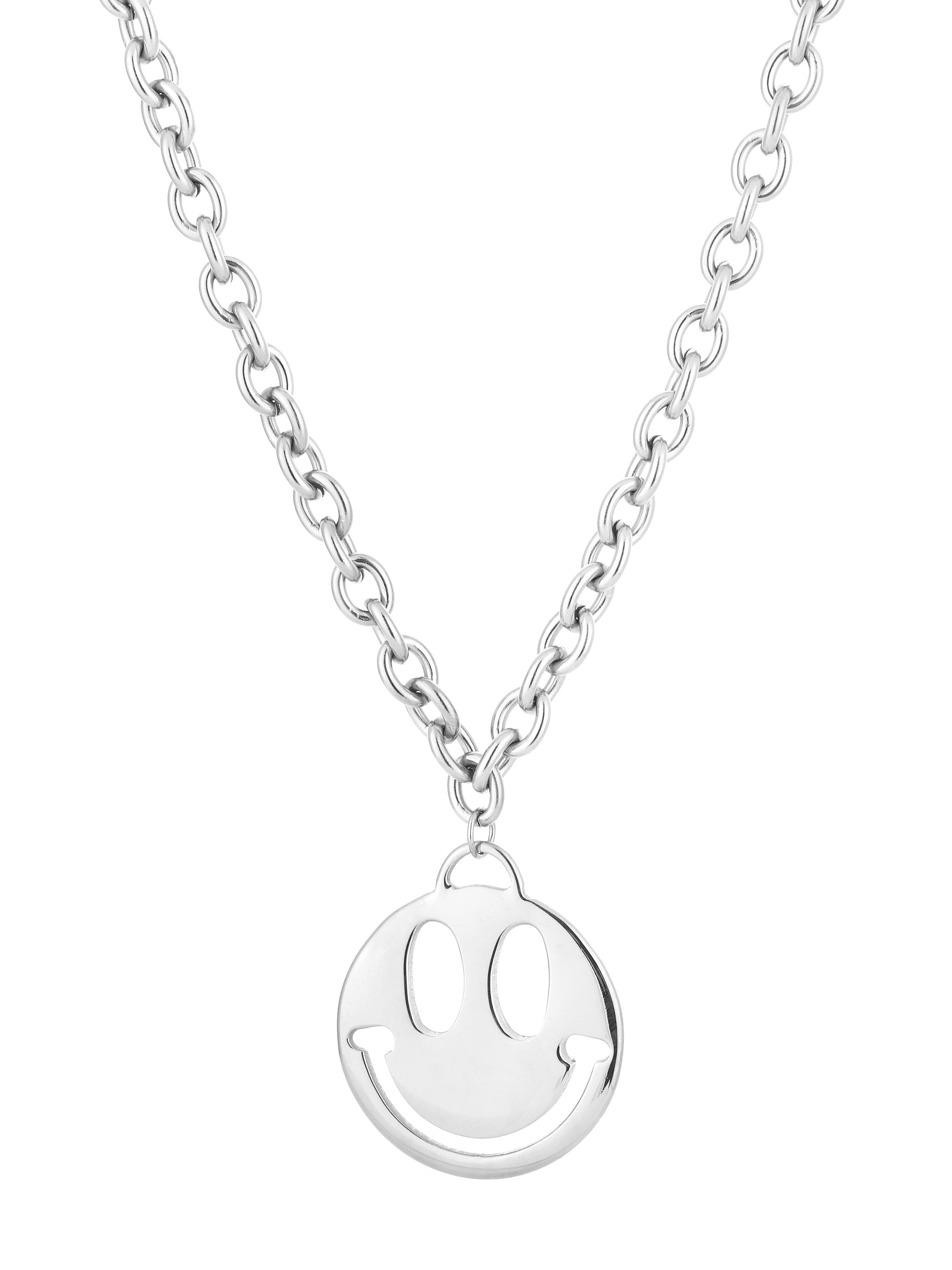 Big Smiley Ketting Lang